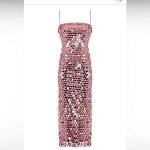 The New Arrivals Ilkyaz Ozel Rose Phoenix Midi Dress